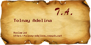 Tolnay Adelina névjegykártya